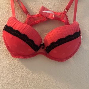 Never worn, coral bra